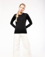 KARIBAN Damen Pullover Rundhals Pullover personalisierbar