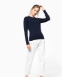 KARIBAN Damen Pullover Rundhals Pullover personalisierbar