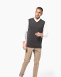 KARIBAN Herren pullunder v-ausschnitt Pullover personalisierbar