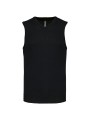 KARIBAN Pull col V sans manches noir personnalisable