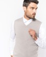 KARIBAN Herren pullunder v-ausschnitt Pullover personalisierbar