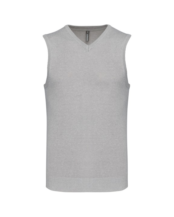 KARIBAN Herren pullunder v-ausschnitt Pullover personalisierbar
