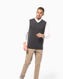 KARIBAN Herren pullunder v-ausschnitt Pullover personalisierbar
