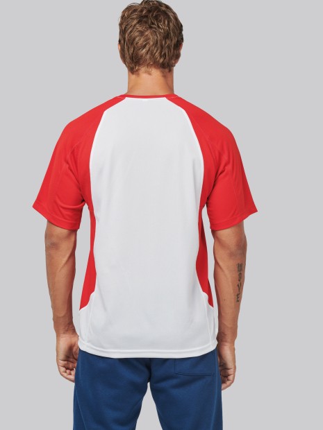 T-Shirts à personnaliser PROACT T-shirt de sport bicolore manches courtes unisexe 