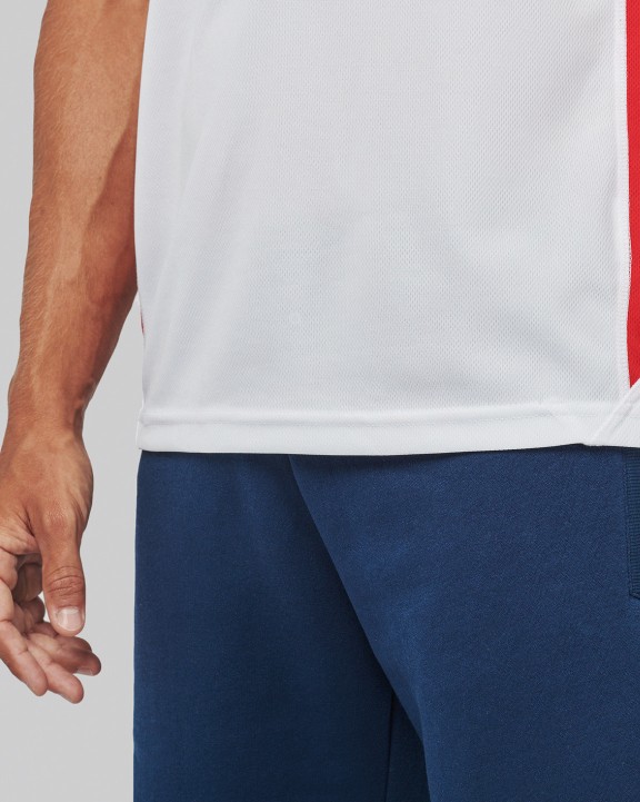 T-shirt personnalisable PROACT T-shirt de sport bicolore manches courtes unisexe