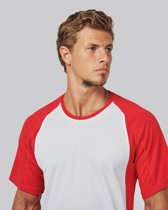 PROACT Herren Kurzarm Rundhals Bicolor T-Shirt T-Shirt personalisierbar