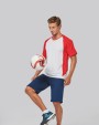 T-shirt personnalisable PROACT T-shirt de sport bicolore manches courtes unisexe