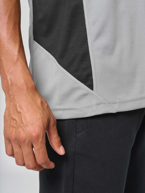 T-Shirts à personnaliser PROACT T-shirt de sport bicolore manches courtes unisexe 