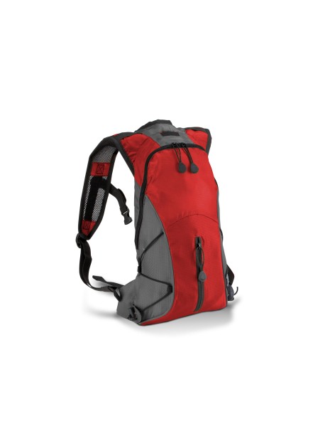 KIMOOD Sac à dos porte-boisson rouge/gris foncé personnalisable