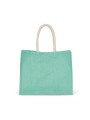 KIMOOD Sac de plage en jute ice mint personnalisable
