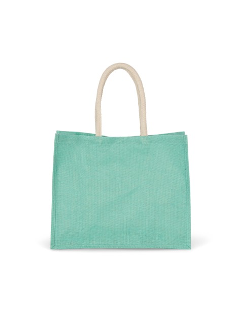 KIMOOD Sac de plage en jute ice mint personnalisable