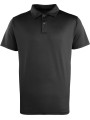 PREMIER Polo boutons pression Coolchecker noir personnalisable