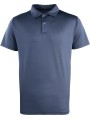 PREMIER Polo boutons pression Coolchecker bleu marine personnalisable