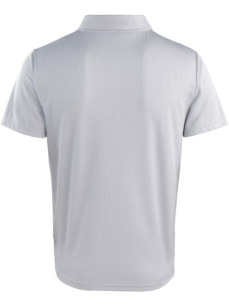 PREMIER Polo boutons pression Coolchecker argent personnalisable