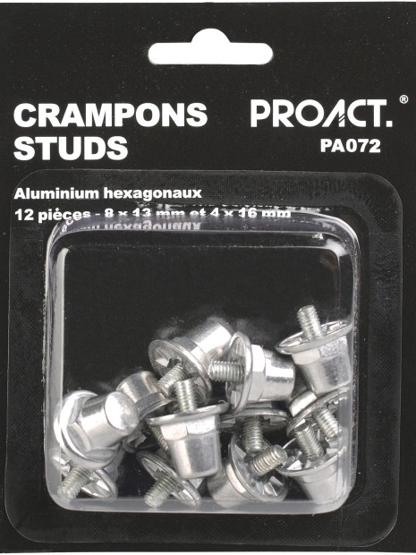 Accessoires à personnaliser PROACT Boîte de 12 crampons alu hexagonaux 