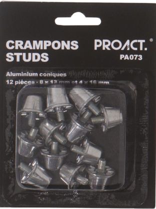 Boîte de 12 crampons alu coniques