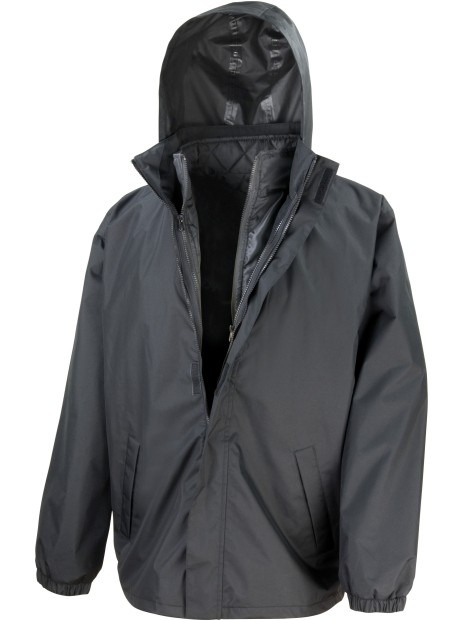 RESULT Parka 3 en 1 Core noir personnalisable