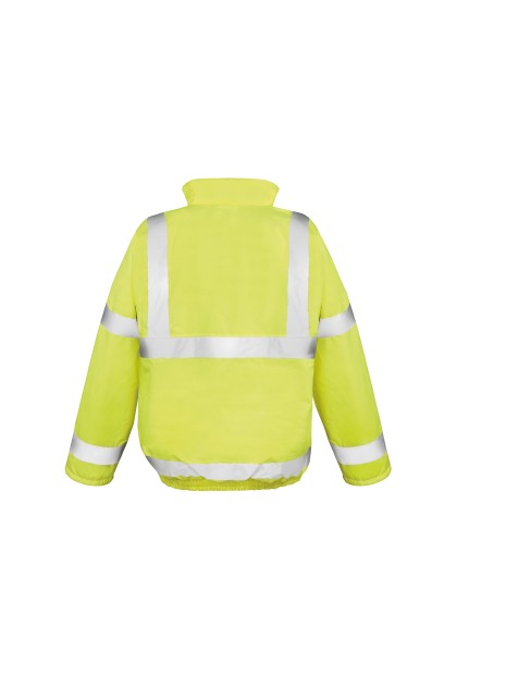 RESULT HI VIZ WINTER BLOUSON fluo yellow personnalisable