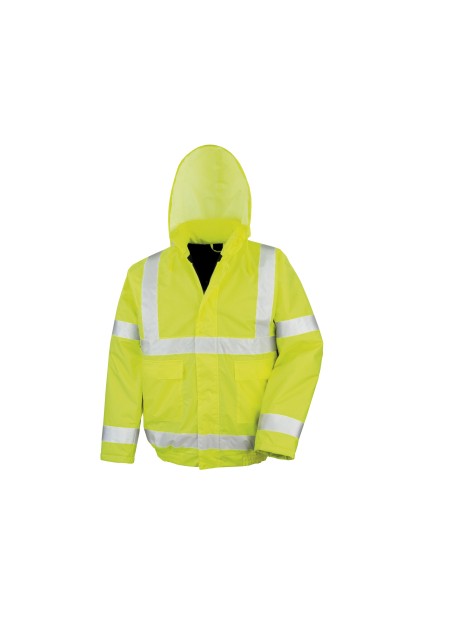 RESULT HI VIZ WINTER BLOUSON fluo yellow personnalisable