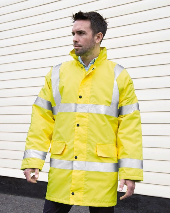 RESULT High-Viz Motorway Parka Jacke personalisierbar
