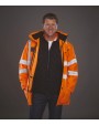 YOKO Hi-Vis Multi-Functional 7-in-1 Parka Jacke personalisierbar