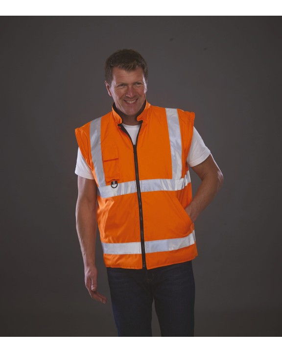 YOKO Hi-Vis Multi-Functional 7-in-1 Parka Jacke personalisierbar