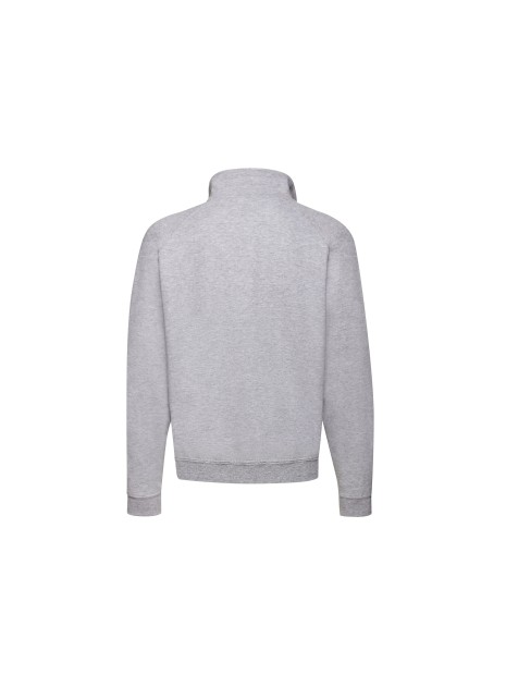 FOL CLASSIC ZIP NECK SWEAT heather grey personnalisable