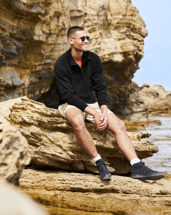 FOL CLASSIC ZIP NECK SWEAT Sweatshirt personalisierbar