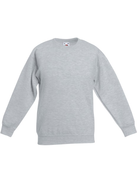 FOL Sweat-shirt enfant col rond Classic (62-041-0) heather grey personnalisable