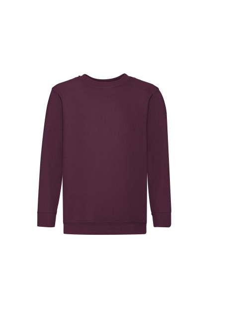 FOL Sweat-shirt enfant col rond Classic (62-041-0) bordeaux personnalisable