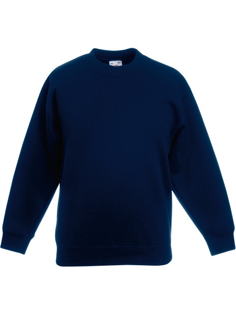 FOL Sweat-shirt enfant col rond Classic (62-041-0) bleu marine profond personnalisable