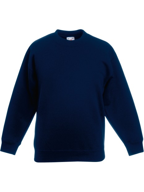 FOL Sweat-shirt enfant col rond Classic (62-041-0) bleu marine profond personnalisable