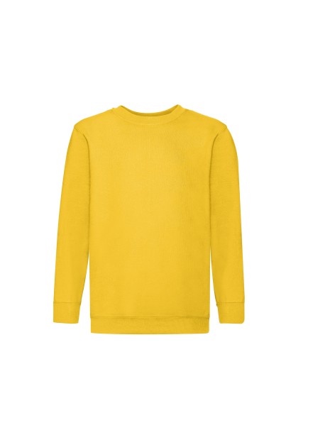 FOL Sweat-shirt enfant col rond Classic (62-041-0) jaune tournesol personnalisable