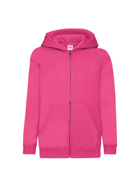 FOL Sweat-shirt enfant zippé capuche Classic (62-045-0) FUCHSIA personnalisable