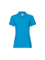 FOL Polo Femme Premium bleu azur personnalisable
