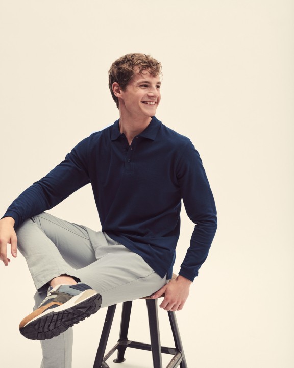 FOL Premium Long Sleeve Polo (63-310-0) Poloshirt personalisierbar