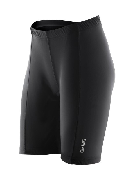 SPIRO Ladies' Padded Bike Shorts noir personnalisable