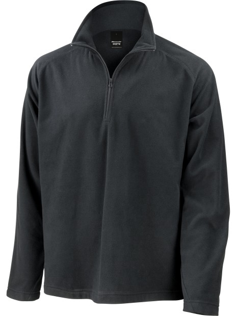 RESULT Micropolaire col zippé noir personnalisable