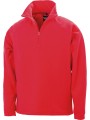 RESULT Micropolaire col zippé rouge personnalisable