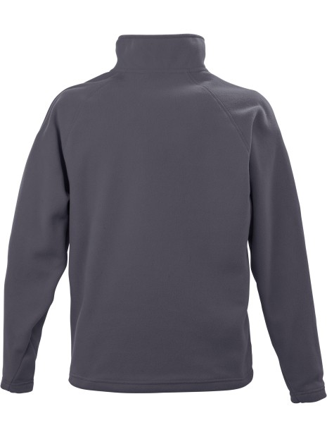 RESULT Micropolaire col zippé charcoal personnalisable