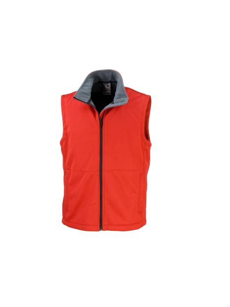 RESULT SOFTSHELL BODYWARMER rouge personnalisable