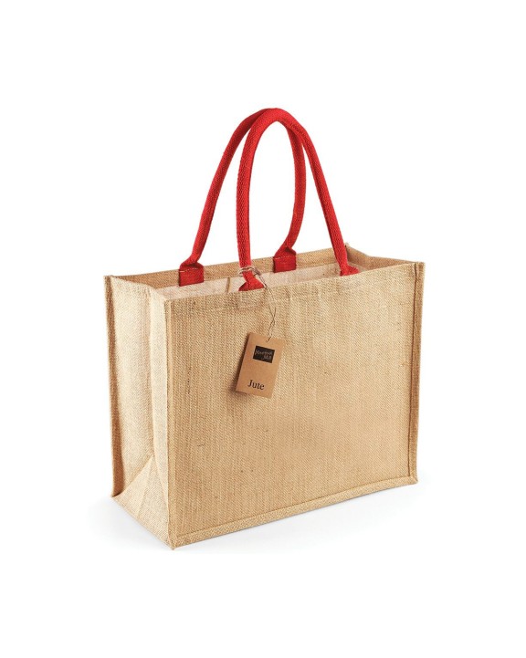 Tote bag personnalisable WESTFORDMILL Sac shopping classique en jute