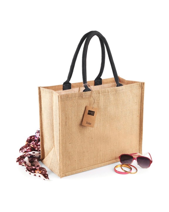 Tote bag personnalisable WESTFORDMILL Sac shopping classique en jute