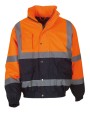 YOKO Hi-Vis Two Tone Bomber Jacket Jacke personalisierbar