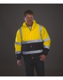 YOKO Hi-Vis Two Tone Bomber Jacket Jacke personalisierbar