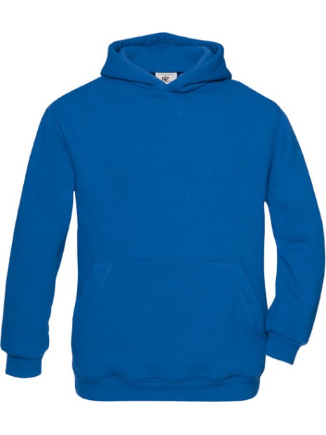 B&C Sweat-shirt capuche enfant bleu royal personnalisable