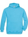 B&C Sweat-shirt capuche enfant very turquoise personnalisable