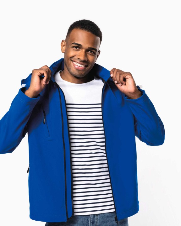 Softshell personnalisable KARIBAN Veste softshell à capuche amovible homme