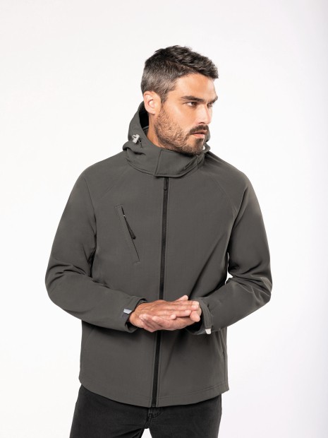 Softshells à personnaliser KARIBAN Veste softshell à capuche amovible homme 