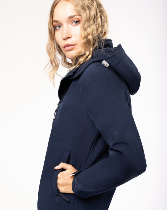 Softshell personnalisable KARIBAN Veste softshell à capuche amovible femme